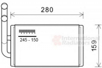 VAN WEZEL 37006570 -  Теплообменник, отопление салона